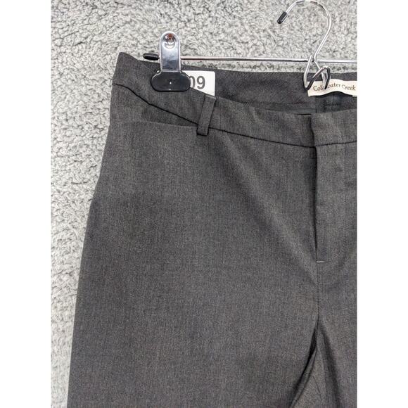 Coldwater Creek Dress Pants Women 10 Gray Straight Leg Pockets Belt Loops O09 - Picture 6 of 16